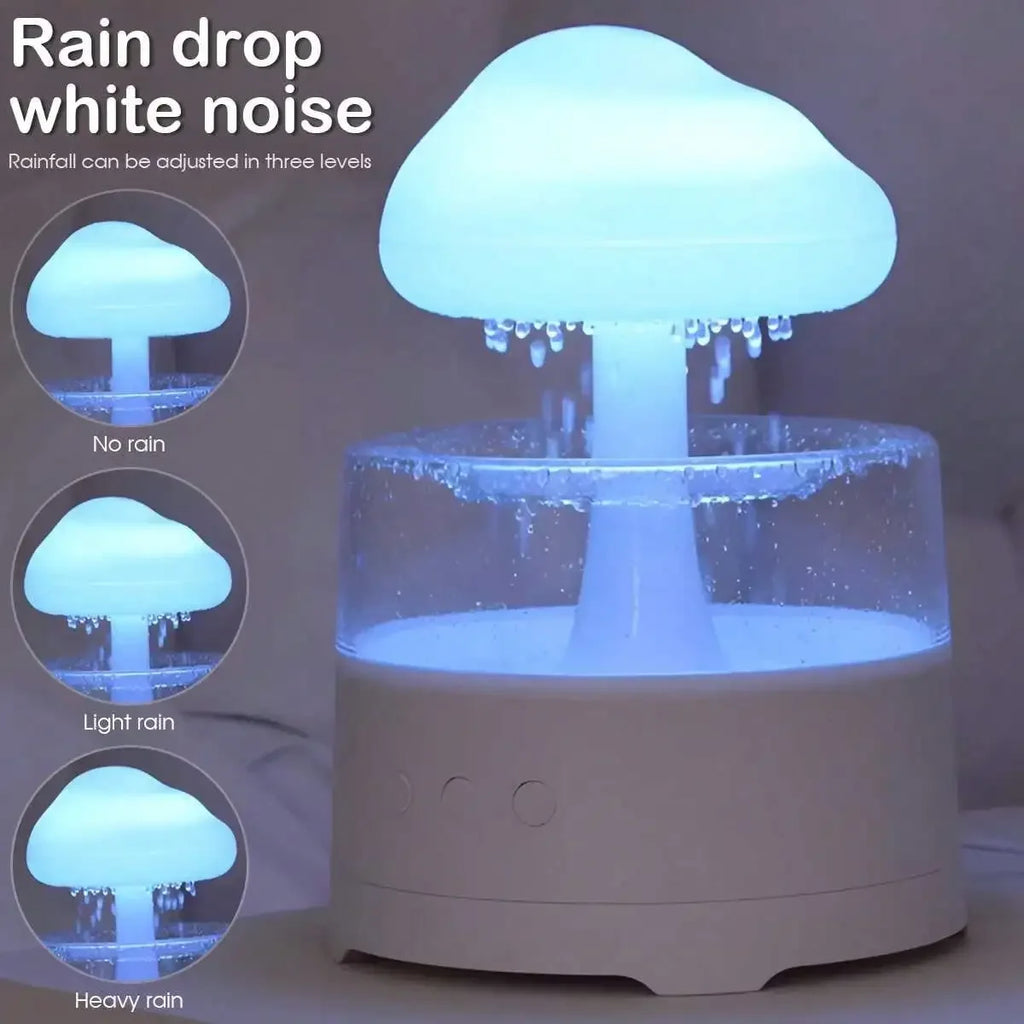 1PC Mushroom cloud with atomizing diffuser humidifier aromatherapy diffuser colorful gradient lighting atmosphere night light