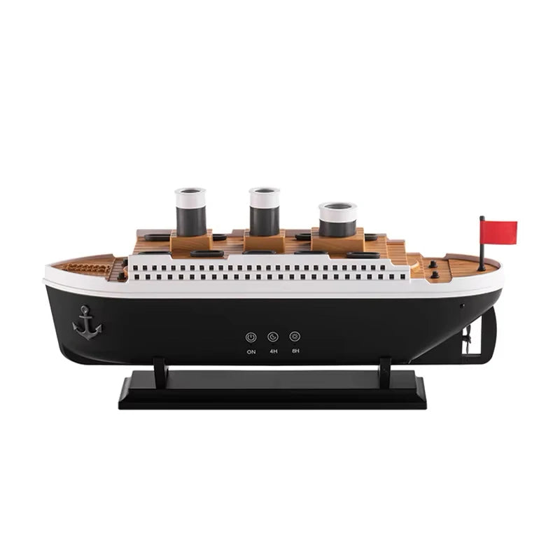 Titanic Ship Model Air Humidifier Essential Oil Diffuser Jellyfish Smoke Ring Fragrance Aroma Humidifier With Remote Control