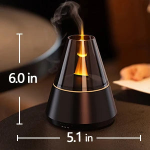 Flame Essential Oil Diffuser Upgrade 7 Colour Lights Aromatherapy Diffuser Diffuser Air Humidifier Aroma Diffusers for Bedroom