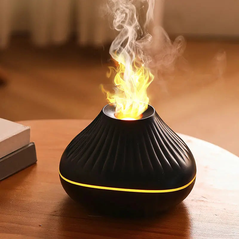 Volcanic Lava Crack Aromatherapy Diffuser with Humidifier Night Light Essential Oil Functionality for Home Office and Car