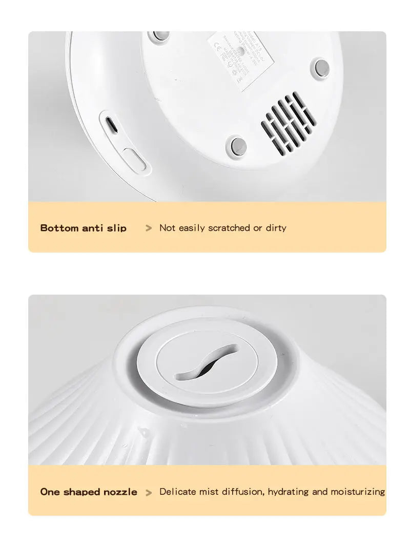 Volcanic Lava Crack Aromatherapy Diffuser with Humidifier Night Light Essential Oil Functionality for Home Office and Car