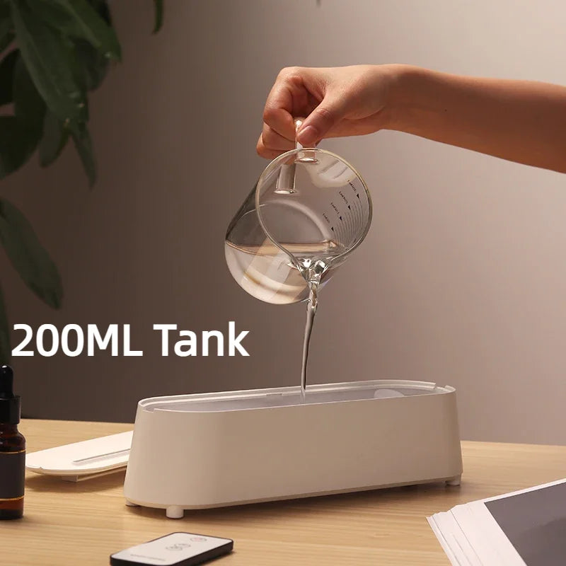 New Flame Ultrasonic Air Diffuser with Remote Control Cool Mist Maker 3D Simulation Air Humidifiers Aroma Essential Oil Diffuser