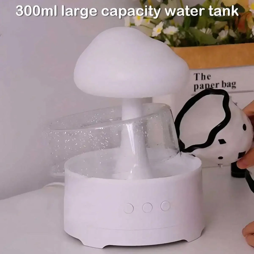 1PC Mushroom cloud with atomizing diffuser humidifier aromatherapy diffuser colorful gradient lighting atmosphere night light