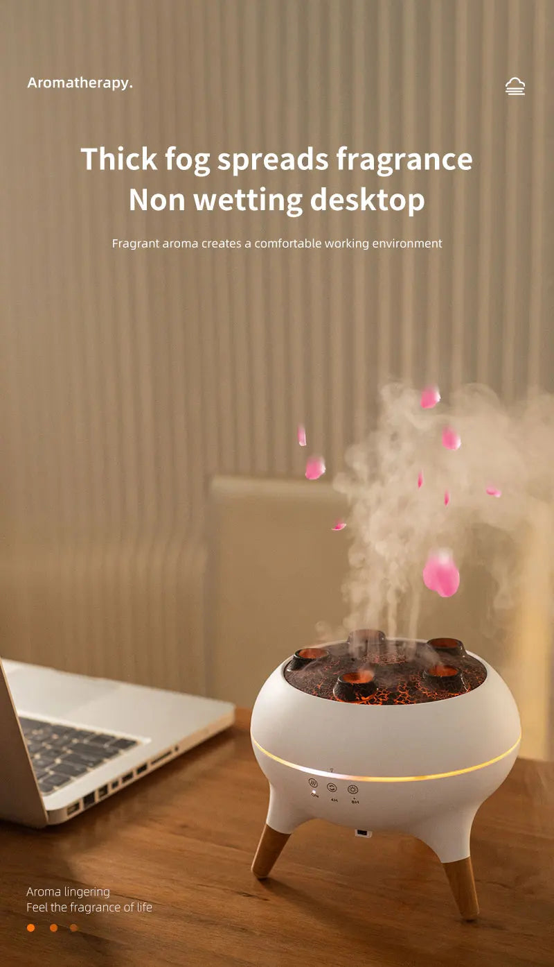 Dynamic Jellyfish Air Humidifier 250ml Essential Oil Diffuser Remote Control Bedroom Humidifier With 7 Colorful Night Lights