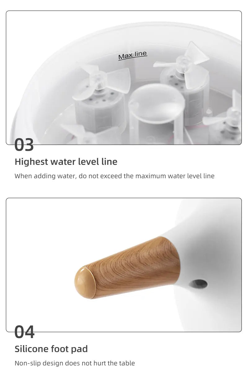 Dynamic Jellyfish Air Humidifier 250ml Essential Oil Diffuser Remote Control Bedroom Humidifier With 7 Colorful Night Lights