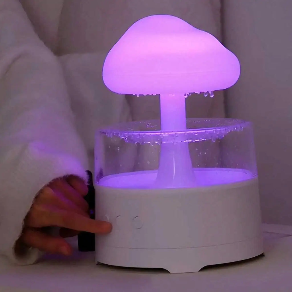 1PC Mushroom cloud with atomizing diffuser humidifier aromatherapy diffuser colorful gradient lighting atmosphere night light